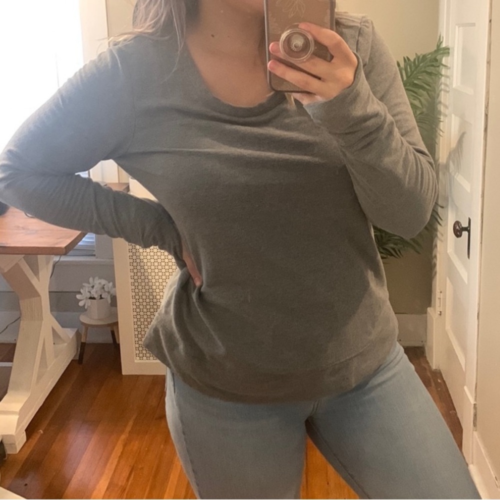 🖤Casual Gray Long Sleeve Top